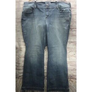 Torrid Denim Jeans Plus Size 24R Light Washed Bootcut Double Button Closure
